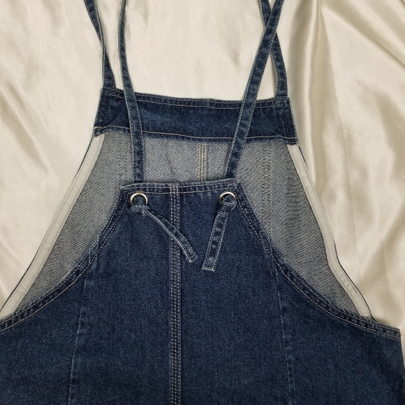 Overall dress Vintage Forever 21 Denim Womans sz L - Picture 5 of 6